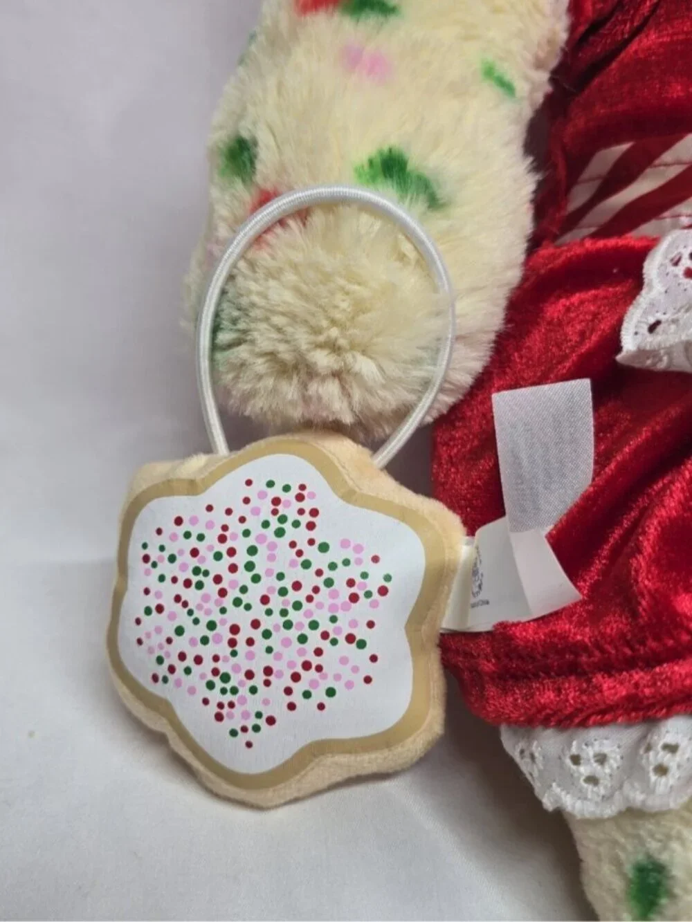 Build A Bear Christmas Holiday Sugar Cookie Plush Sprinkle Apron 2012 Retired